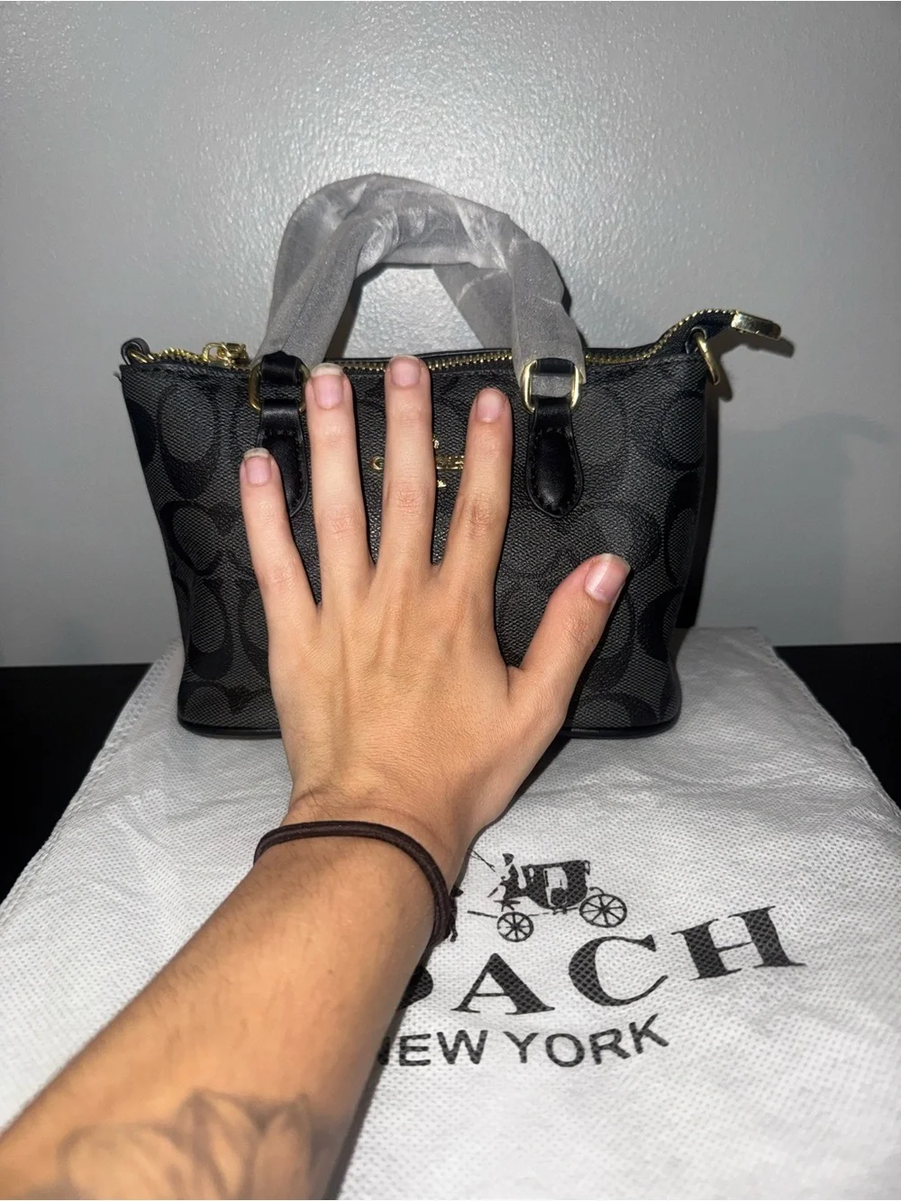COACH MINI TOTE Black